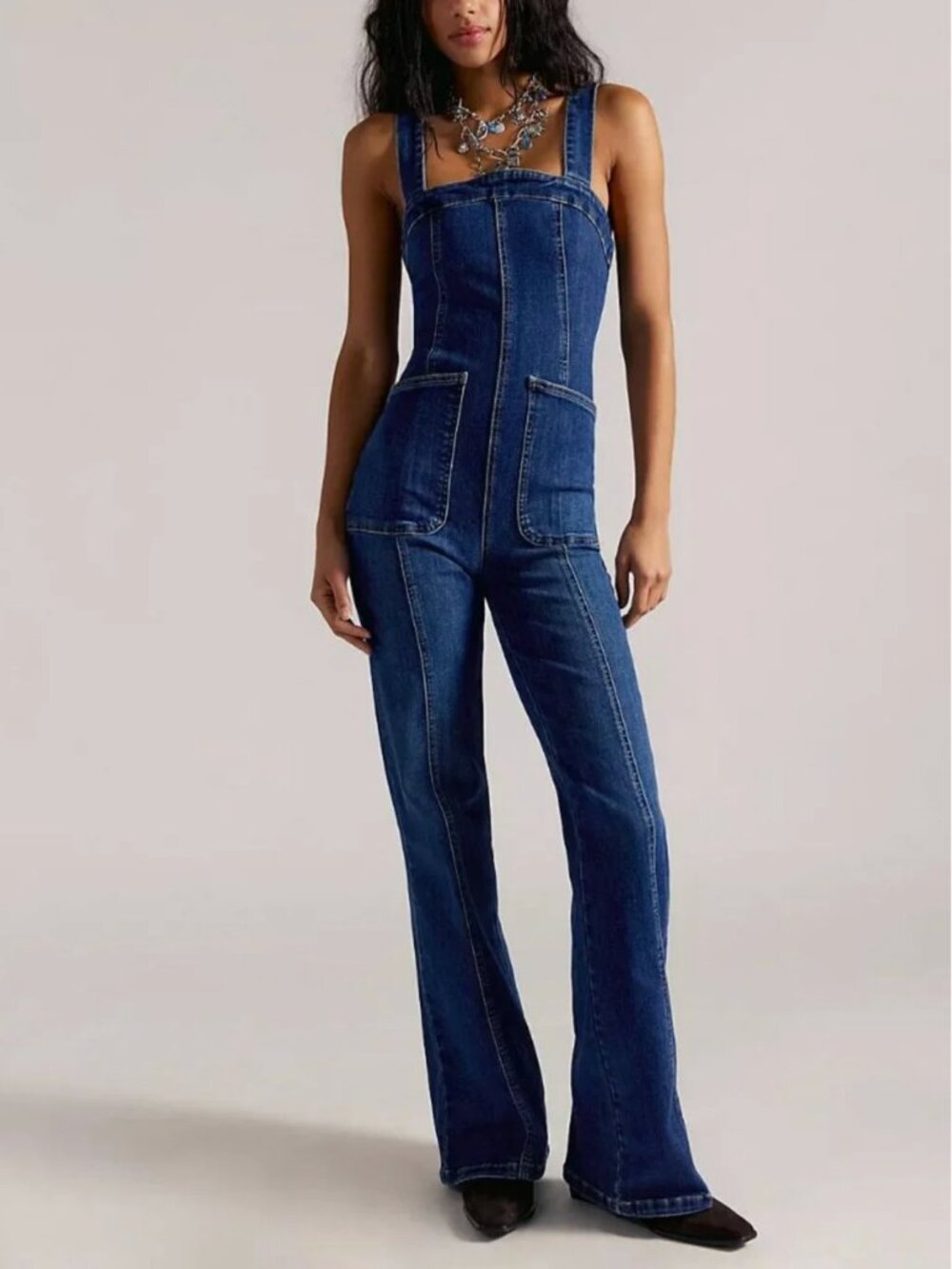 FREE PEOPLE NWT We The Free Suns Out Bootcut Jumpsuit / Erica - small